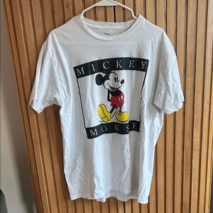 Disney White Tee with Mickey Mouse Graphic